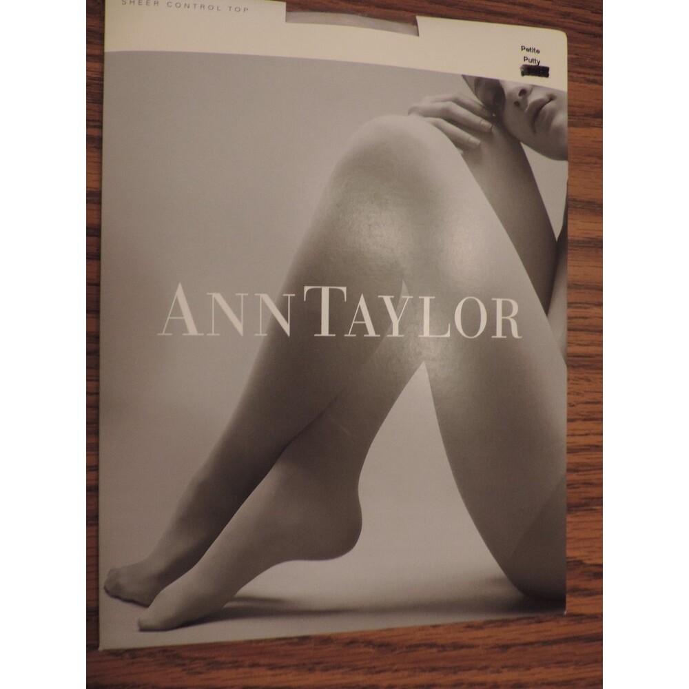 Ann Taylor Panyhose Sheer Control Top Putty Color Size Petite NEW